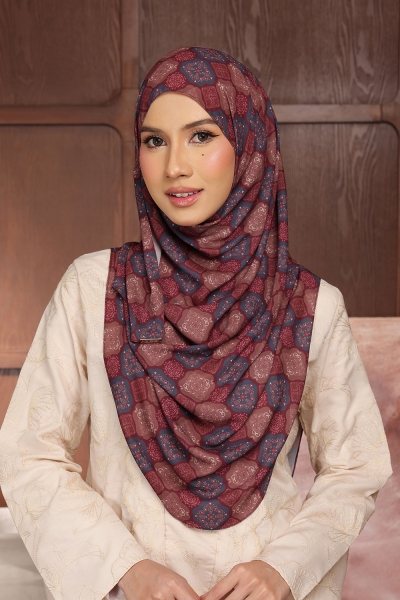 Aralyn Babes Printed Ratna in Mulberry